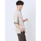 TechLinen バンドカラー半袖シャツ | TAKA-Q MEN | 詳細画像4 