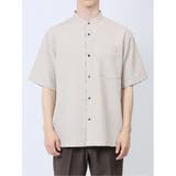 TechLinen バンドカラー半袖シャツ | TAKA-Q MEN | 詳細画像6 