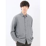 75紺 | シャンブレー レギュラーカラー長袖シャツ | TAKA-Q MEN