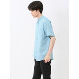 リネン混 楊柳 バンドカラー半袖シャツ | TAKA-Q MEN | 詳細画像12