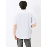リネン混 楊柳 バンドカラー半袖シャツ | TAKA-Q MEN | 詳細画像3