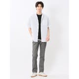 リネン混 楊柳 バンドカラー半袖シャツ | TAKA-Q MEN | 詳細画像5