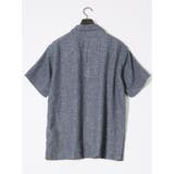 リネン混シャンブレー オープンカラー半袖シャツ | TAKA-Q MEN | 詳細画像14