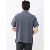 リネン混シャンブレー オープンカラー半袖シャツ | TAKA-Q MEN | 詳細画像39