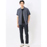 リネン混シャンブレー オープンカラー半袖シャツ | TAKA-Q MEN | 詳細画像41