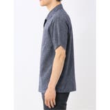 リネン混シャンブレー オープンカラー半袖シャツ | TAKA-Q MEN | 詳細画像43