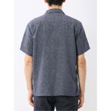 リネン混シャンブレー オープンカラー半袖シャツ | TAKA-Q MEN | 詳細画像44