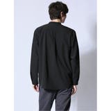 ストレッチ バンドカラー長袖シャツ | TAKA-Q MEN | 詳細画像3