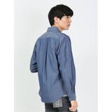綿シャンブレー 切替ボタンダウン長袖シャツ | TAKA-Q MEN | 詳細画像14