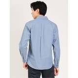 綿シャンブレー 切替ボタンダウン長袖シャツ | TAKA-Q MEN | 詳細画像3