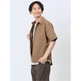 パナマジャガード レギュラーカラー半袖シャツ | TAKA-Q MEN | 詳細画像16