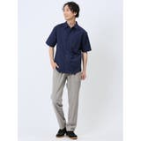 パナマジャガード レギュラーカラー半袖シャツ | TAKA-Q MEN | 詳細画像33