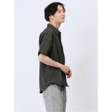 パナマジャガード レギュラーカラー半袖シャツ | TAKA-Q MEN | 詳細画像4