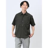 06グレー | パナマジャガード レギュラーカラー半袖シャツ | TAKA-Q MEN