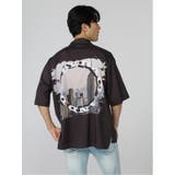 サークルデザイン レギュラーカラー 半袖BIGシャツ | TAKA-Q MEN | 詳細画像3 