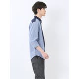 綿パナマ 配色 レギュラーカラー7分袖シャツ | TAKA-Q MEN | 詳細画像14