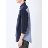 綿パナマ 配色 レギュラーカラー7分袖シャツ | TAKA-Q MEN | 詳細画像17