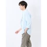 綿パナマ レギュラーカラー7分袖シャツ | TAKA-Q MEN | 詳細画像2