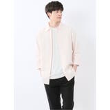 12ピンク | 綿パナマ レギュラーカラー7分袖シャツ | TAKA-Q MEN