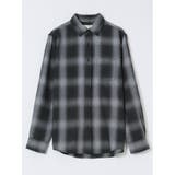05黒 | 【WEB限定】オンブレーチェック レギュラーカラー長袖シャツ | TAKA-Q MEN