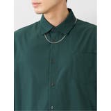 レーヨン混 ネックレス付 長袖BIGシャツ | TAKA-Q MEN | 詳細画像37 