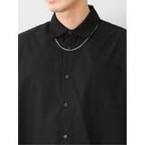 レーヨン混 ネックレス付 長袖BIGシャツ | TAKA-Q MEN | 詳細画像9 