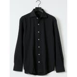 05黒 | ストレッチ ブロックサッカー カッタウェイ 長袖 シャツ | TAKA-Q MEN