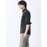ダイヤ柄ドビー 二枚衿ボタンダウン 7分袖シャツ | TAKA-Q MEN | 詳細画像13