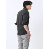 ダイヤ柄ドビー 二枚衿ボタンダウン 7分袖シャツ | TAKA-Q MEN | 詳細画像15