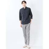 ペイズリードビー スタンドカラー7分袖シャツ | TAKA-Q MEN | 詳細画像5