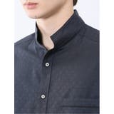 ペイズリードビー スタンドカラー7分袖シャツ | TAKA-Q MEN | 詳細画像9
