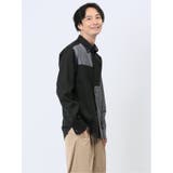 クレイジー切替 ボタンダウン長袖シャツ | TAKA-Q MEN | 詳細画像15 