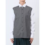 綿オックス×異素材切替 ショートワイドカラー長袖シャツ | TAKA-Q MEN | 詳細画像6 