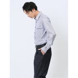 ジャガード千鳥柄 ワイドカラー長袖シャツ | TAKA-Q MEN | 詳細画像2 