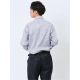 ジャガード千鳥柄 ワイドカラー長袖シャツ | TAKA-Q MEN | 詳細画像3 