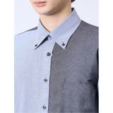 オックス×ピケ切替 ボタンダウン長袖シャツ | TAKA-Q MEN | 詳細画像19