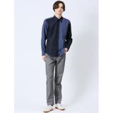 オックス×ピケ切替 ボタンダウン長袖シャツ | TAKA-Q MEN | 詳細画像25