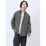 06グレー | ピーチスキン ボダンダウン長袖シャツ | TAKA-Q MEN