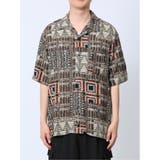 レーヨン幾何学柄 オープンカラー半袖シャツ | TAKA-Q MEN | 詳細画像18
