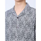 レーヨン幾何学柄 オープンカラー半袖シャツ | TAKA-Q MEN | 詳細画像9