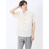 01白 | 吸水速乾 パナマ ボタンダウン半袖シャツ | TAKA-Q MEN