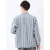 ジェリー/GERRY ストライプ 長袖シャツアウター | TAKA-Q MEN | 詳細画像3 