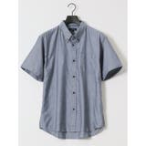 75紺 | 吸水速乾 パナマ ボタンダウン半袖シャツ | TAKA-Q MEN