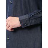 コットンシャンブレー レギュラーカラー長袖シャツ | TAKA-Q MEN | 詳細画像10 