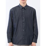 コットンシャンブレー レギュラーカラー長袖シャツ | TAKA-Q MEN | 詳細画像6 