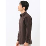 綿混 起毛ワッフル レギュラーカラー長袖シャツ | TAKA-Q MEN | 詳細画像20 