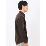 綿混 起毛ワッフル レギュラーカラー長袖シャツ | TAKA-Q MEN | 詳細画像22 