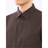 綿混 起毛ワッフル レギュラーカラー長袖シャツ | TAKA-Q MEN | 詳細画像27 