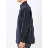綿混 起毛ワッフル レギュラーカラー長袖シャツ | TAKA-Q MEN | 詳細画像34 