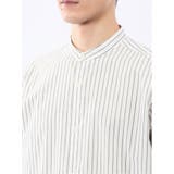 コットンタイプライター バンドカラー長袖シャツ | TAKA-Q MEN | 詳細画像9 